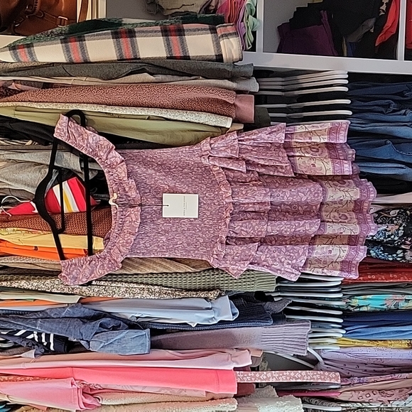 Spell Dahlia Ra-Ra Mini Dress- Mulberry - Picture 8 of 11